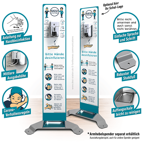 Daisy-Station Aufsteller für Sekundarstufe, Farbstil petrol